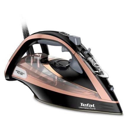 Tefal - Dampstrygejern ULTIMATE PURE 3000W/230V kobber/sort