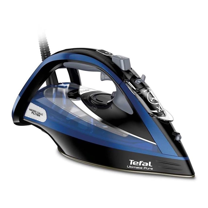 Tefal - Dampstrygejern ULTIMATE PURE 3200W/230V blå
