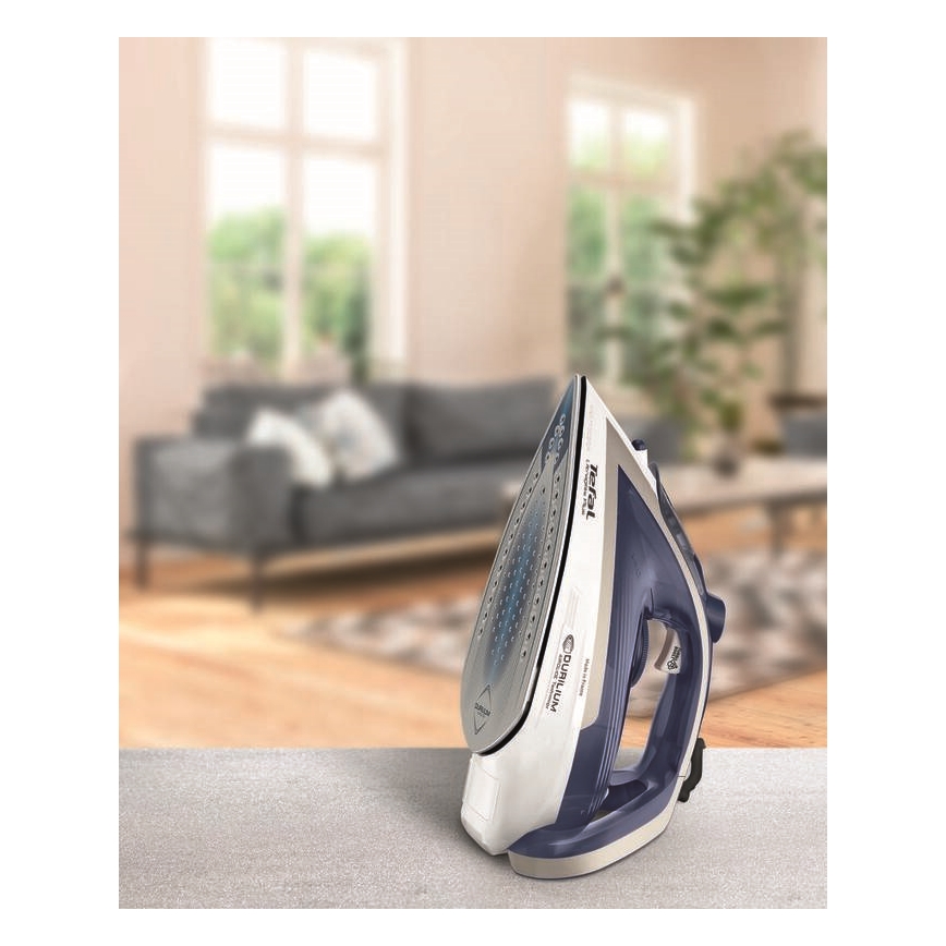 Tefal - Dampstrygejern ULTRAGLISS PLUS 2800W/230V blå
