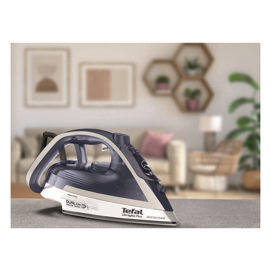 Tefal - Dampstrygejern ULTRAGLISS PLUS 2800W/230V blå