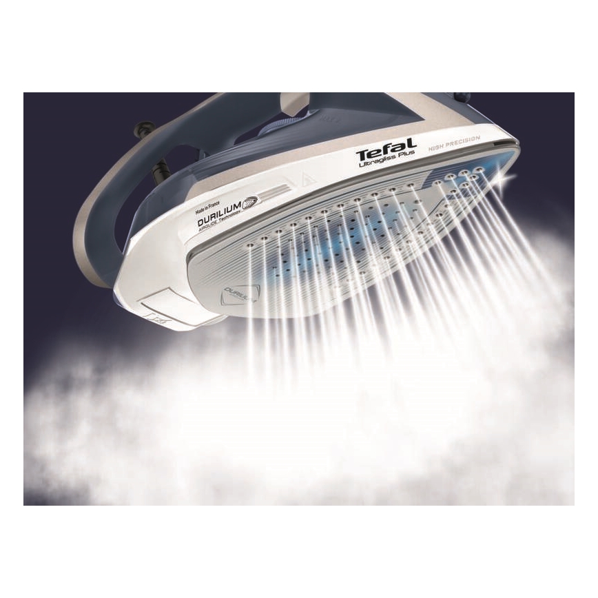 Tefal - Dampstrygejern ULTRAGLISS PLUS 2800W/230V blå