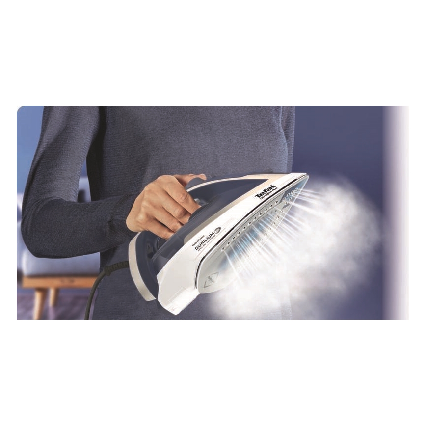 Tefal - Dampstrygejern ULTRAGLISS PLUS 2800W/230V blå