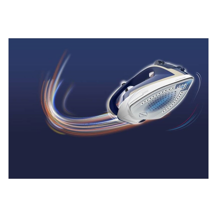 Tefal - Dampstrygejern ULTRAGLISS PLUS 2800W/230V blå