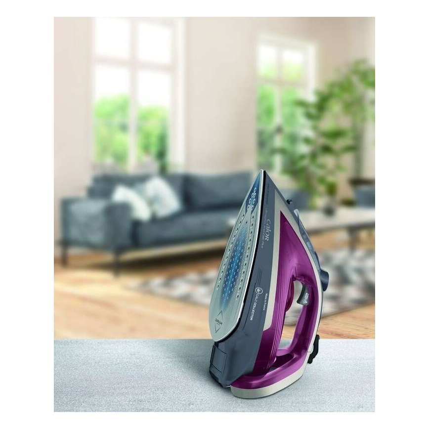 Tefal - Dampstrygejern ULTRAGLISS PLUS 2800W/230V bordeauxfarvet/grå