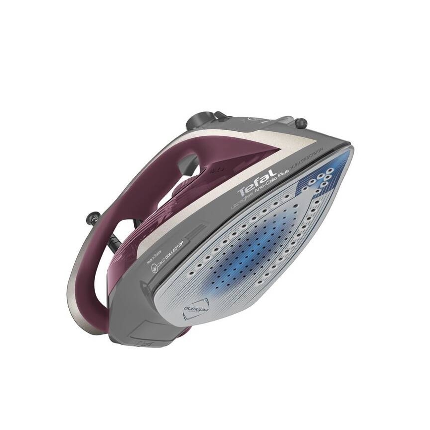 Tefal - Dampstrygejern ULTRAGLISS PLUS 2800W/230V bordeauxfarvet/grå