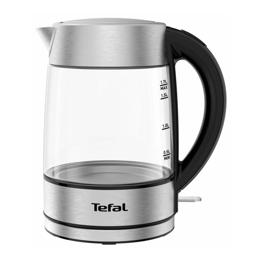 Tefal - Elkedel GLASS 1,7 l  2200W/230V mat krom