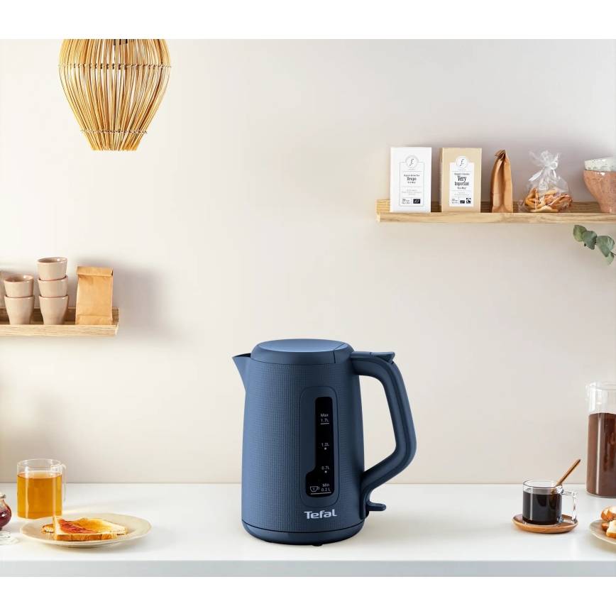 Tefal - Elkedel MORNING 1,7 l 2400W/230V blå