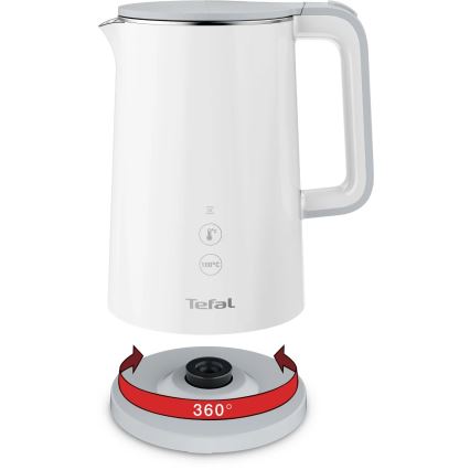 Tefal - Elkedel SENSE 1,5 l 1800W/230V hvid