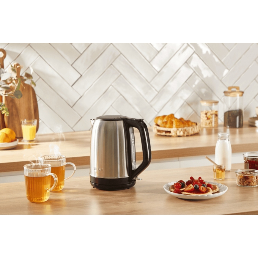Tefal - Elkedel SUBITO 1,7l 2400W/230V rustfri/sort