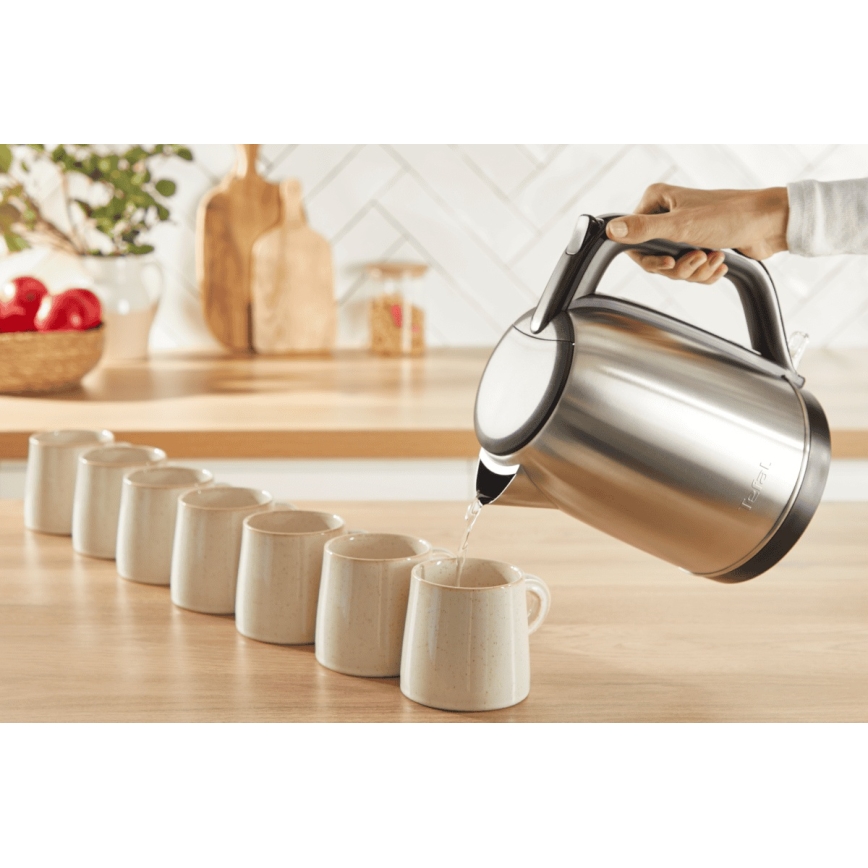 Tefal - Elkedel SUBITO 1,7l 2400W/230V rustfri/sort
