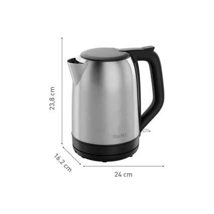Tefal - Elkedel SUBITO 1,7l 2400W/230V rustfri/sort