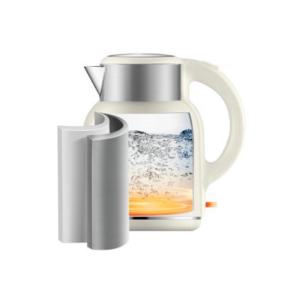 Tefal - Elkedel THERMO PROTECT XL 1,9l 1650W/230V rustfri/hvid