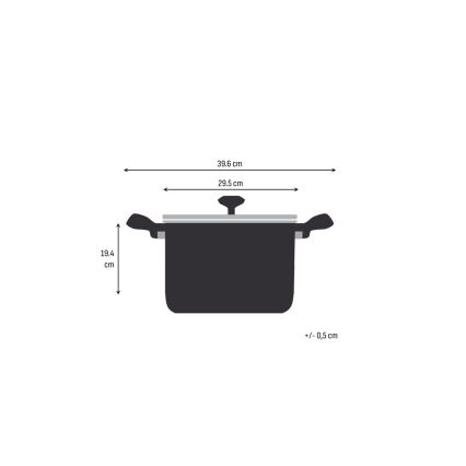 Tefal - EMOTION+ XL gryde med låg, 28 cm