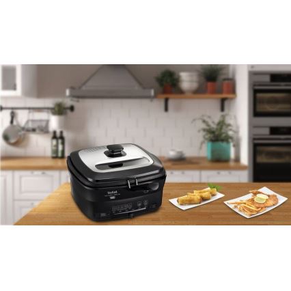 Tefal - Frituregryde 2 l VERSALION DE LUXE 7-i-1 1600W/230V sort