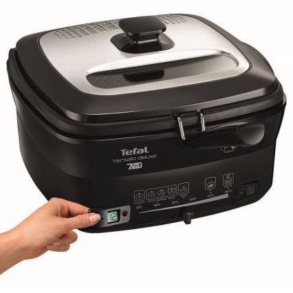 Tefal - Frituregryde 2 l VERSALION DE LUXE 7-i-1 1600W/230V sort
