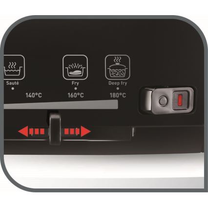 Tefal - Frituregryde 2 l VERSALION DE LUXE 7-i-1 1600W/230V sort