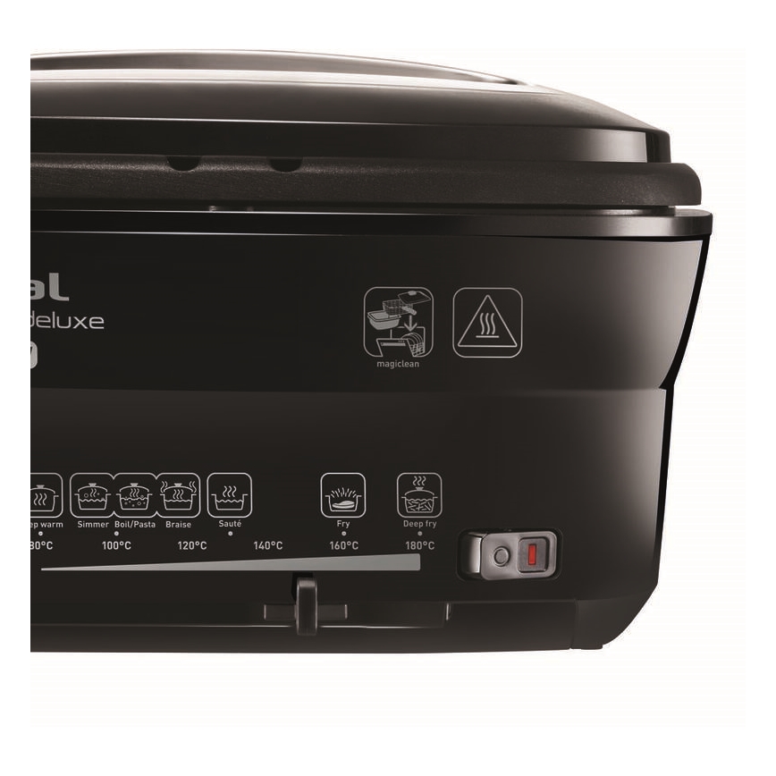 Tefal - Frituregryde 2 l VERSALION DE LUXE 7-i-1 1600W/230V sort