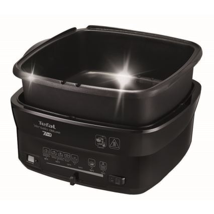 Tefal - Frituregryde 2 l VERSALION DE LUXE 7-i-1 1600W/230V sort