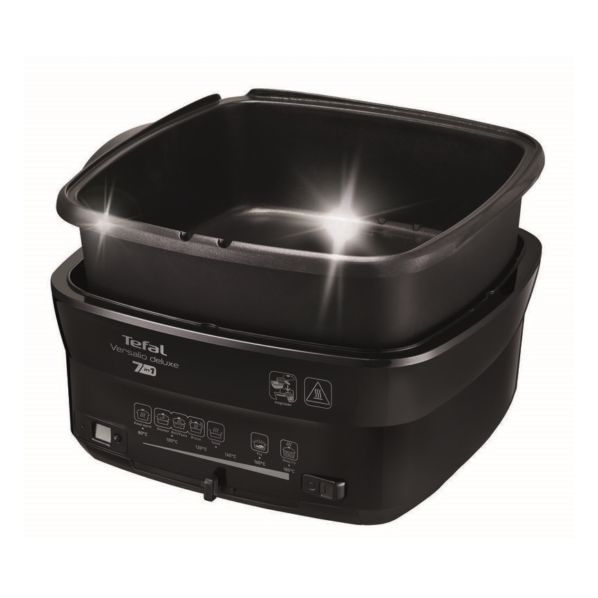 Tefal - Frituregryde 2 l VERSALION DE LUXE 7-i-1 1600W/230V sort