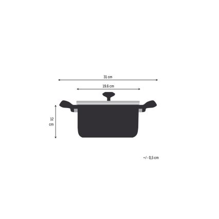 Tefal - Gryde med låg EXTREME 18 cm