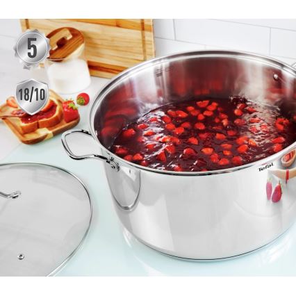 Tefal - Grydesæt 10 stk. INTUITION rustfri
