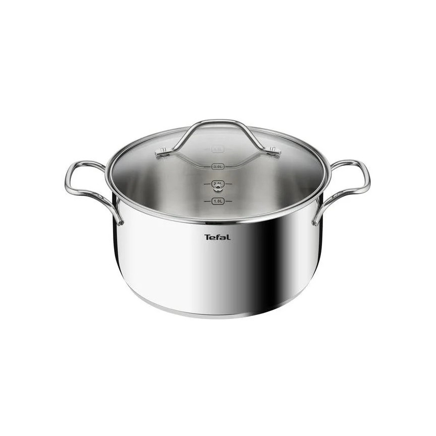 Tefal - Grydesæt 10 stk. INTUITION rustfri