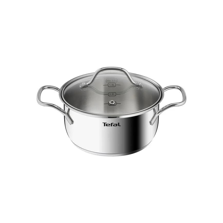 Tefal - Grydesæt 10 stk. INTUITION rustfri