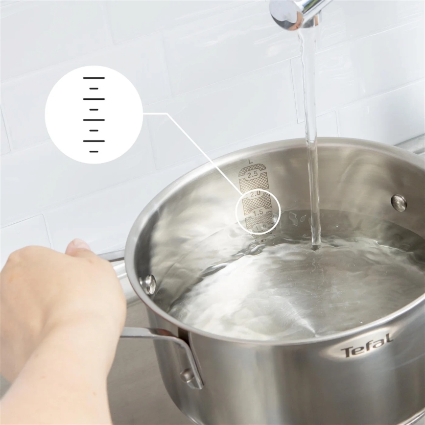 Tefal - Grydesæt 3 dele DELICIOUS rustfrit stål