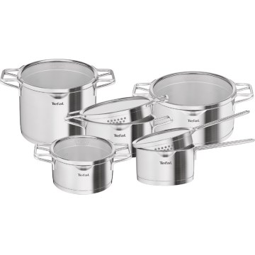 Tefal - Grydesæt med 10 dele NORDICA i rustfrit stål