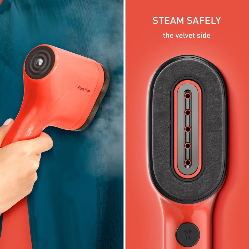 Tefal - Håndholdt steamer til tøj PURE POP 1300W/230V rød