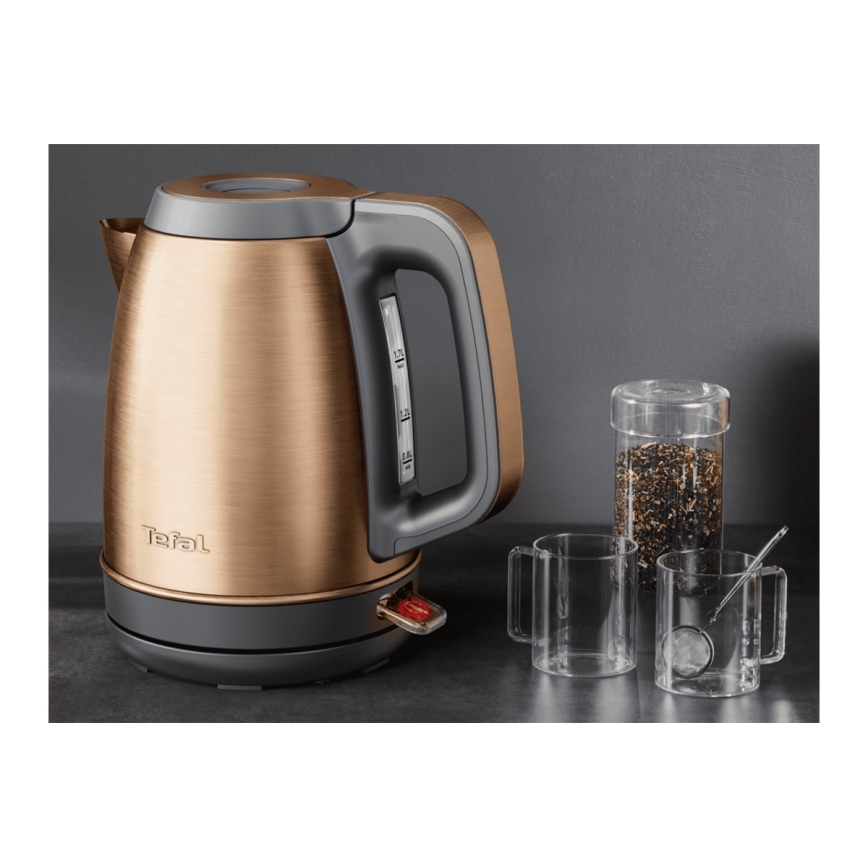 Tefal - Hurtigkogende elkedel COPPERTINTO 1,7 l 2400W/230V