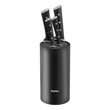 Tefal - ICE FORCE knivsæt med blok, 4 stk.