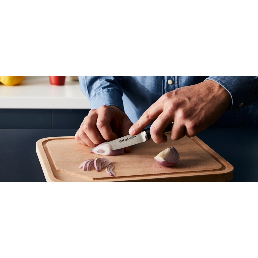 Tefal - ICE FORCE knivsæt med blok, 4 stk.