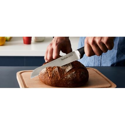 Tefal - ICE FORCE knivsæt med blok, 4 stk.