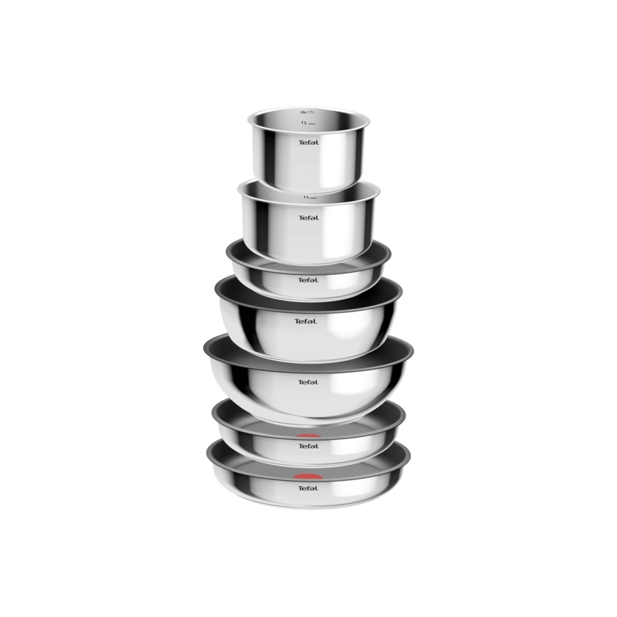 Tefal - INGENIO COOK 15-delt grydesæt i rustfrit stål
