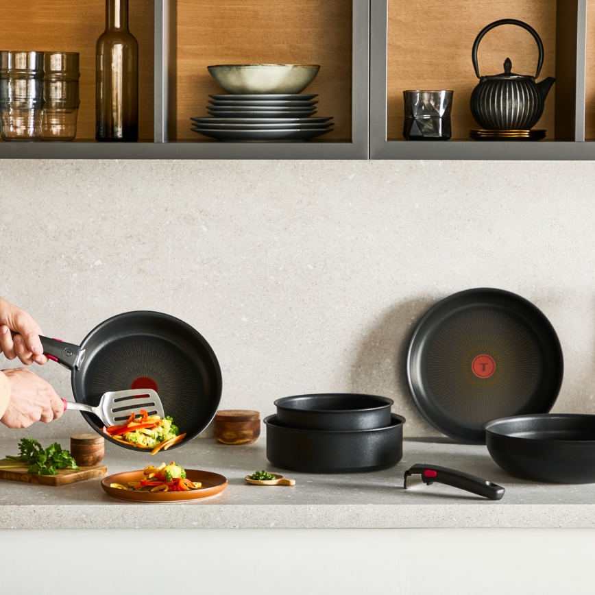 Tefal - INGENIO Excellence Fusion gryde- og pande­sæt, 8 dele