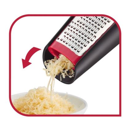 Tefal - INGENIO håndholdt tosidet rivejern rustfrit stål/sort