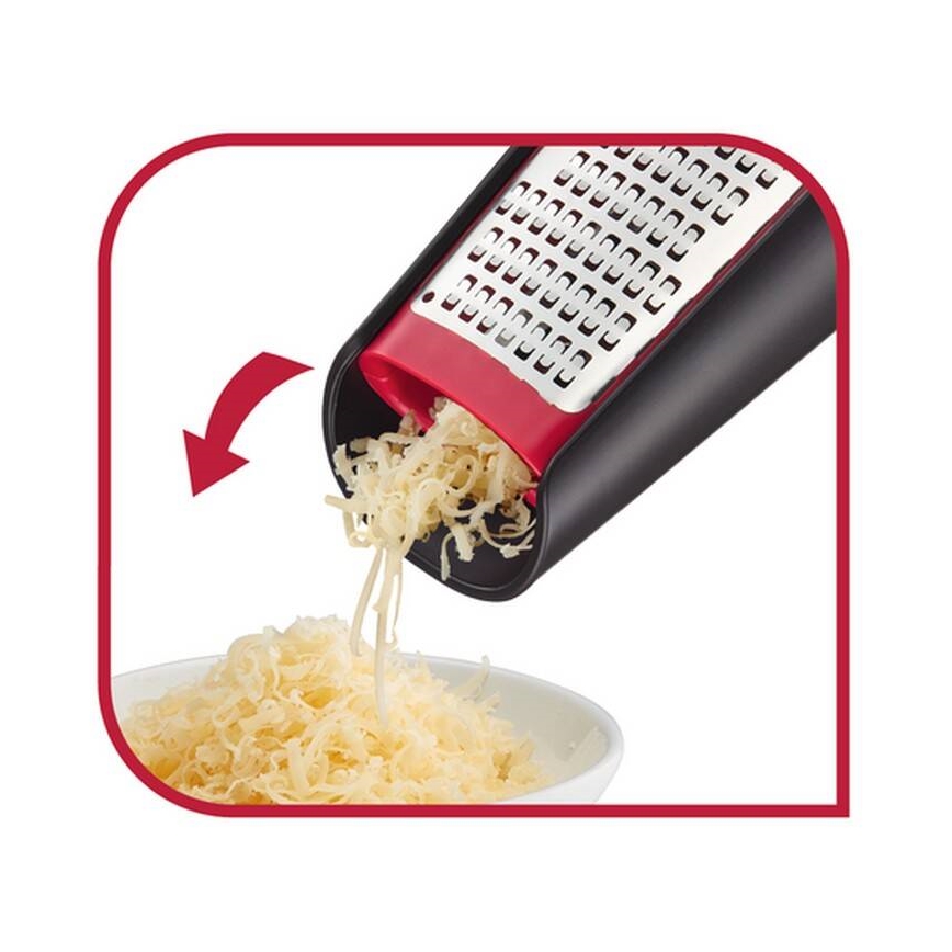 Tefal - INGENIO håndholdt tosidet rivejern rustfrit stål/sort