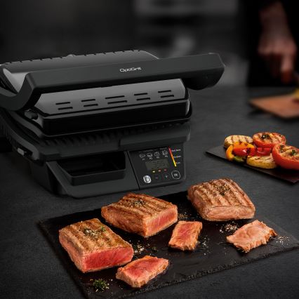 Tefal - Intelligent elektrisk grill Tefal OPTIGRILL 2000W/230V