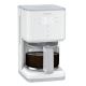 Tefal - Kaffemaskine med dryp-funktion og LCD display SENSE 1000W/230V hvid