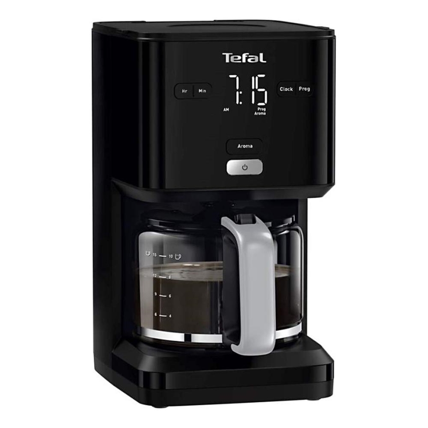 Tefal - Kaffemaskine med LCD-display 1000W/230V sort