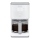 Tefal - Kaffemaskine med LCD-display SENSE 1000W/230V hvid