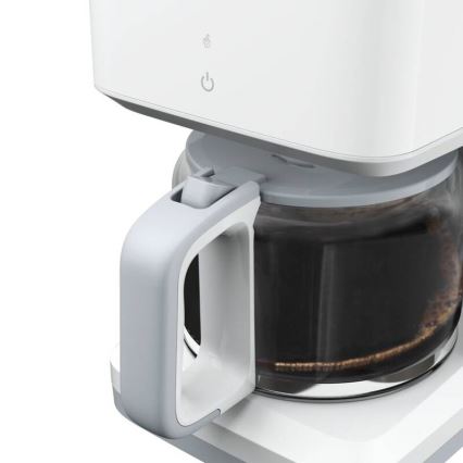 Tefal - Kaffemaskine med LCD-display SENSE 1000W/230V hvid