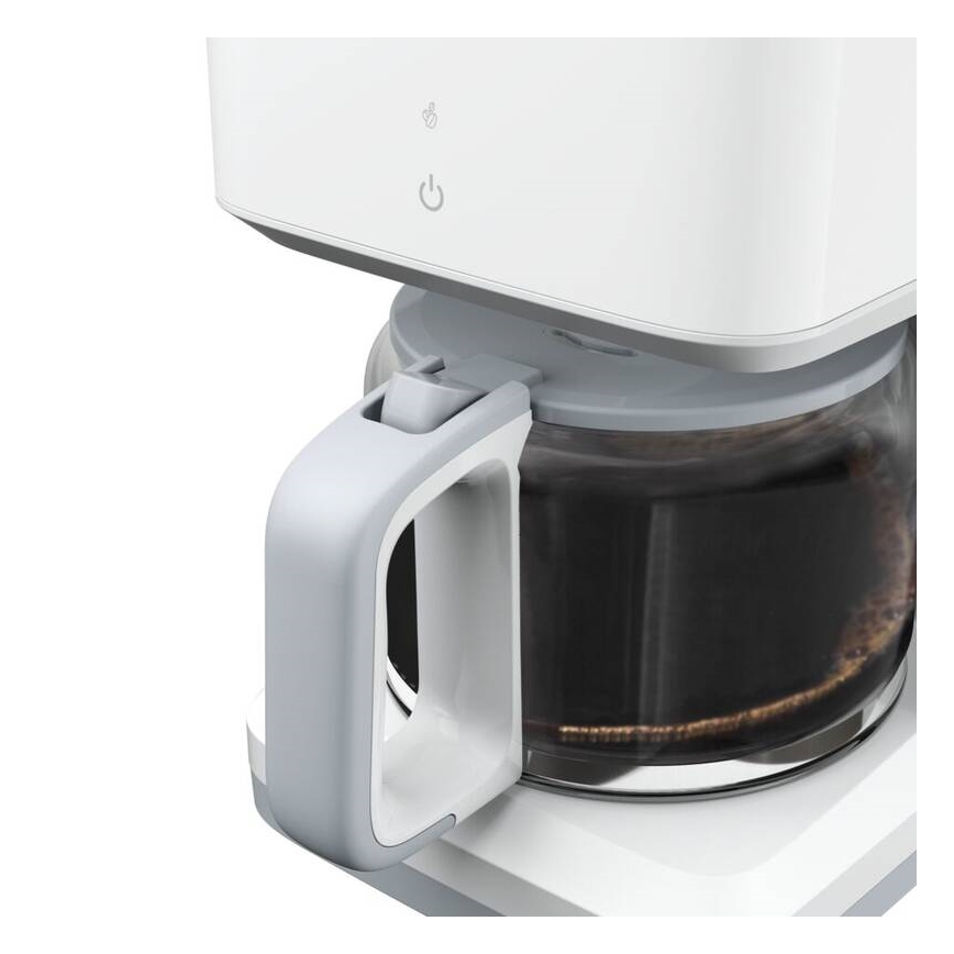 Tefal - Kaffemaskine med LCD-display SENSE 1000W/230V hvid