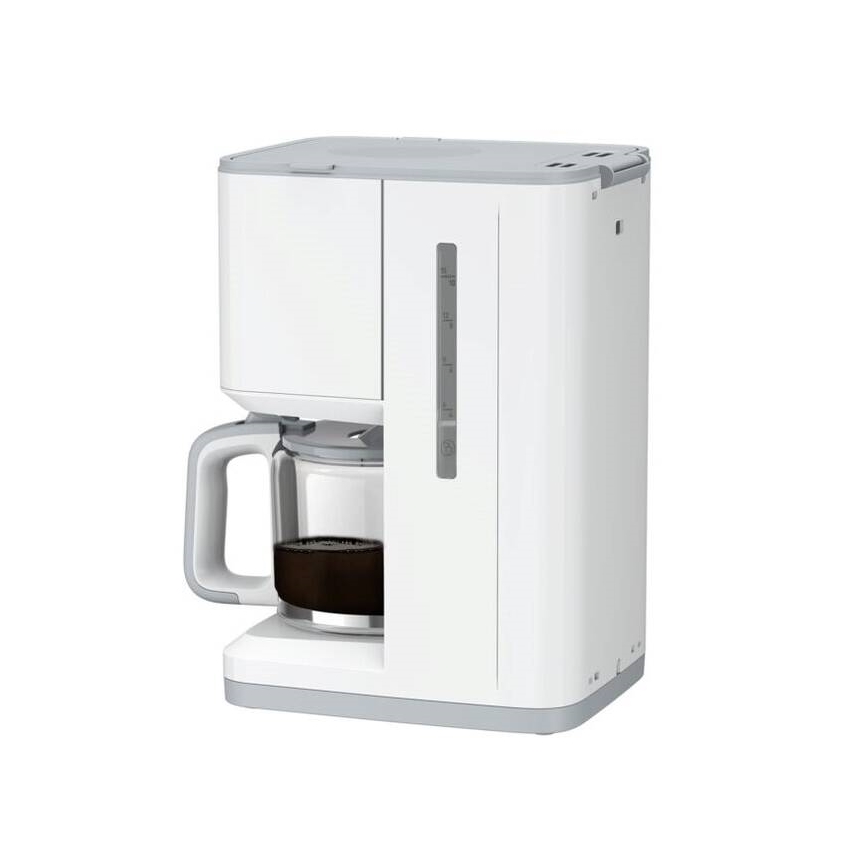 Tefal - Kaffemaskine med LCD-display SENSE 1000W/230V hvid