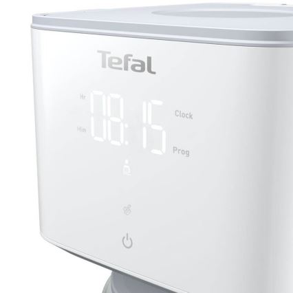 Tefal - Kaffemaskine med LCD-display SENSE 1000W/230V hvid