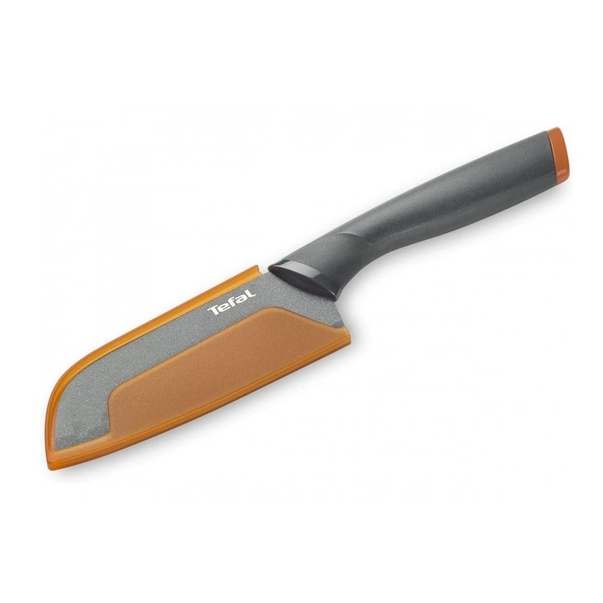 Tefal - Kniv rustfrit stål santoku FRESH KITCHEN 12 cm grå/orange