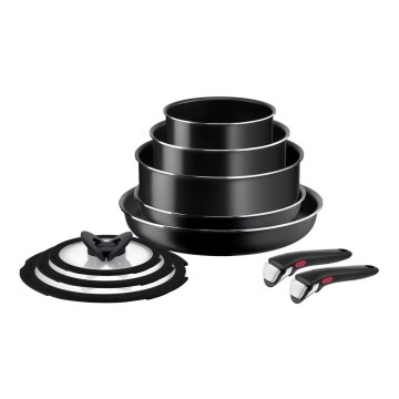 Tefal - Kogegrej 10 stk. INGENIO EASY COOK & CLEAN BLACK