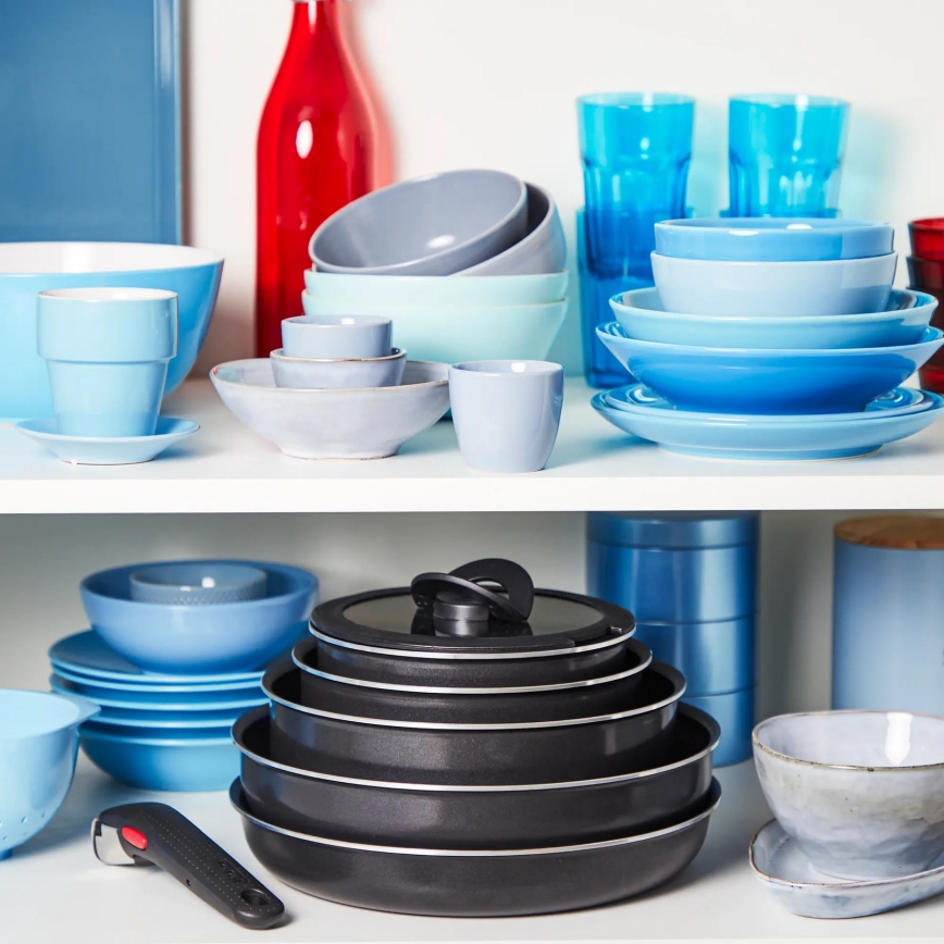 Tefal - Kogegrej 10 stk. INGENIO EASY COOK & CLEAN BLACK