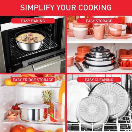 Tefal - Kogegrej 13 stk. INGENIO PREFERENCE ON rustfri